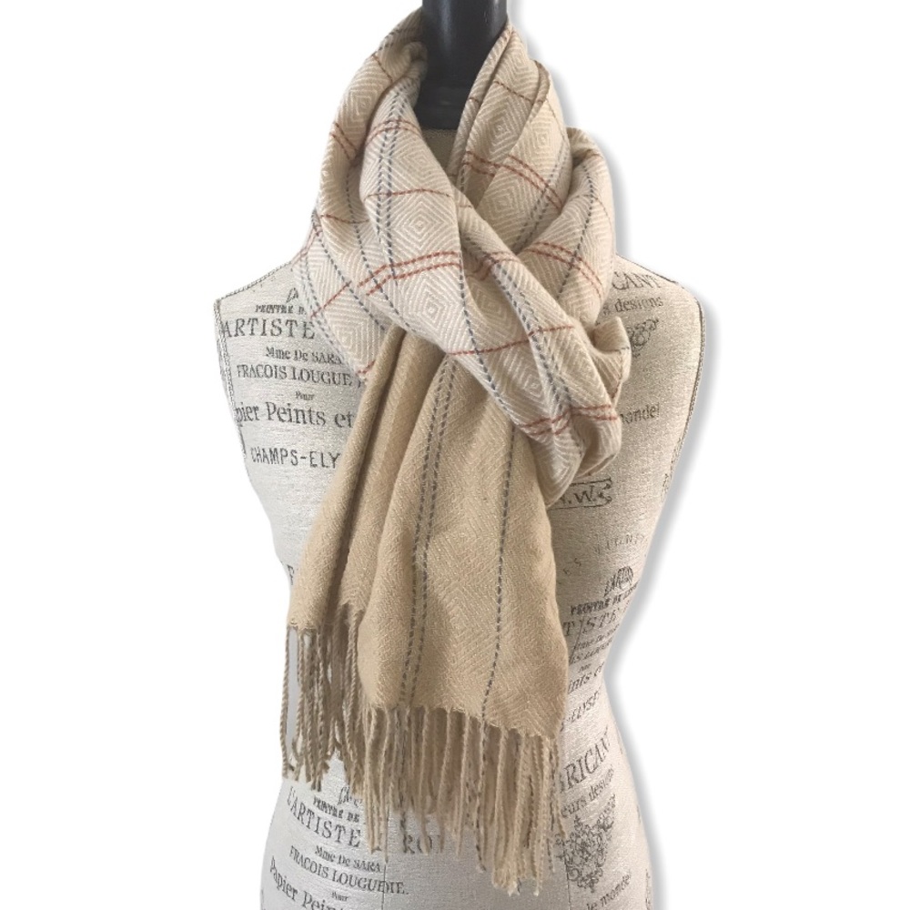 NWT Soft Tan Pashmina Scarf by Lulla Collection